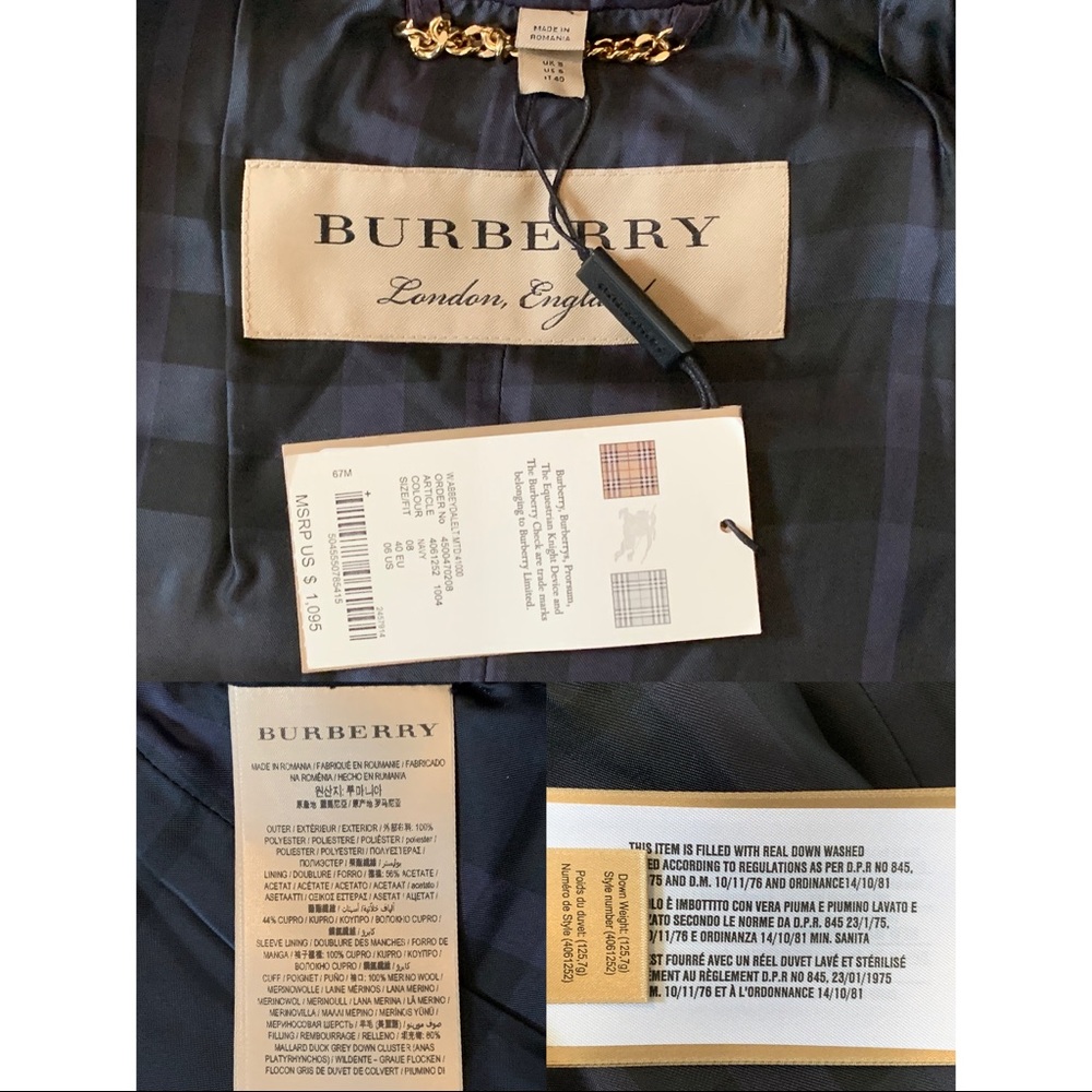 Burberry London Abbeydale Belted Puffer Down Coat - Picture 12 of 12
